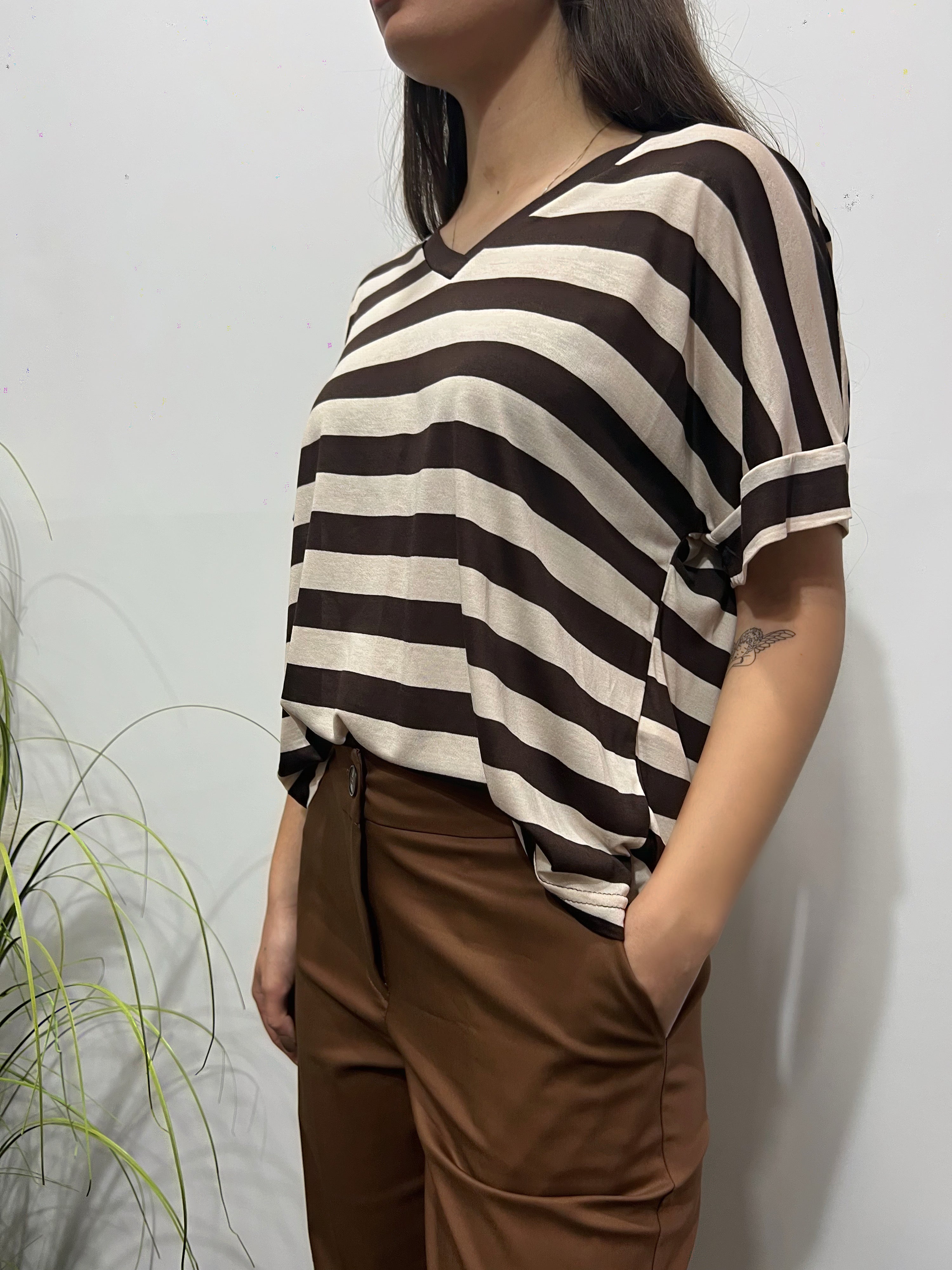 T-shirt a righe COCONUDA