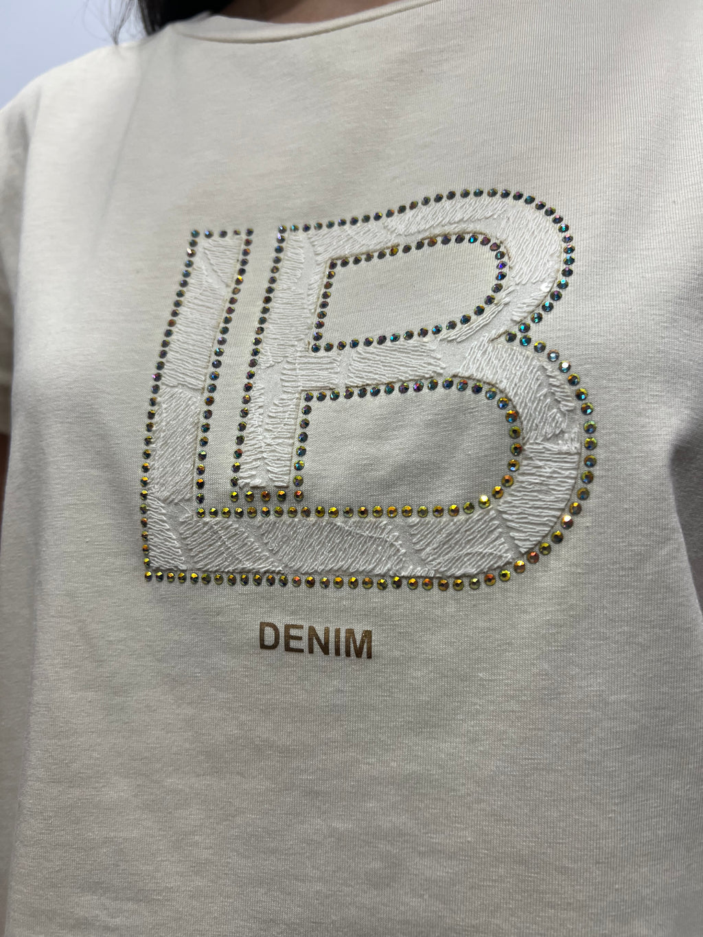 T-shirt logo centrale LAURA BIAGIOTTI