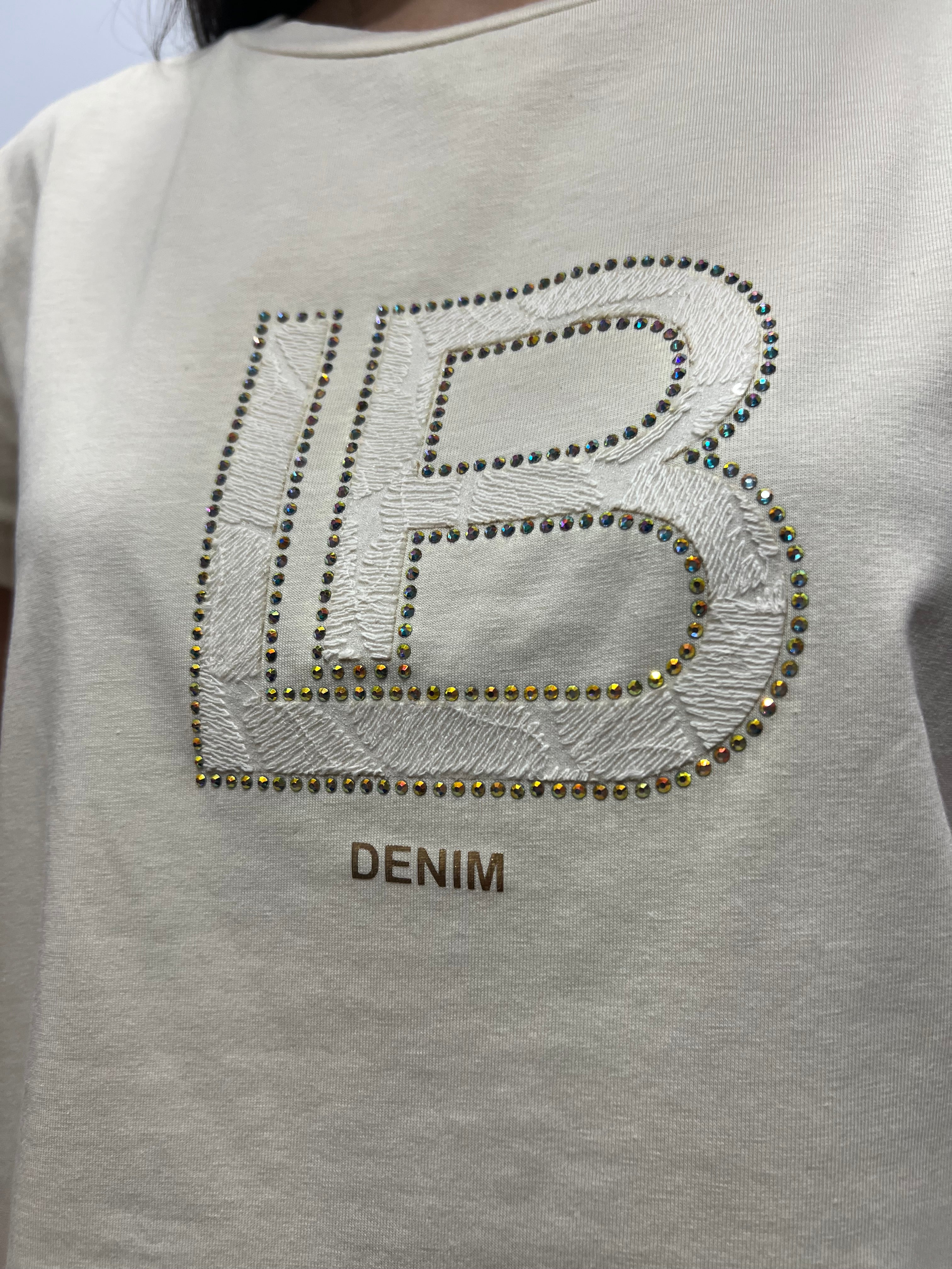 T-shirt logo centrale LAURA BIAGIOTTI