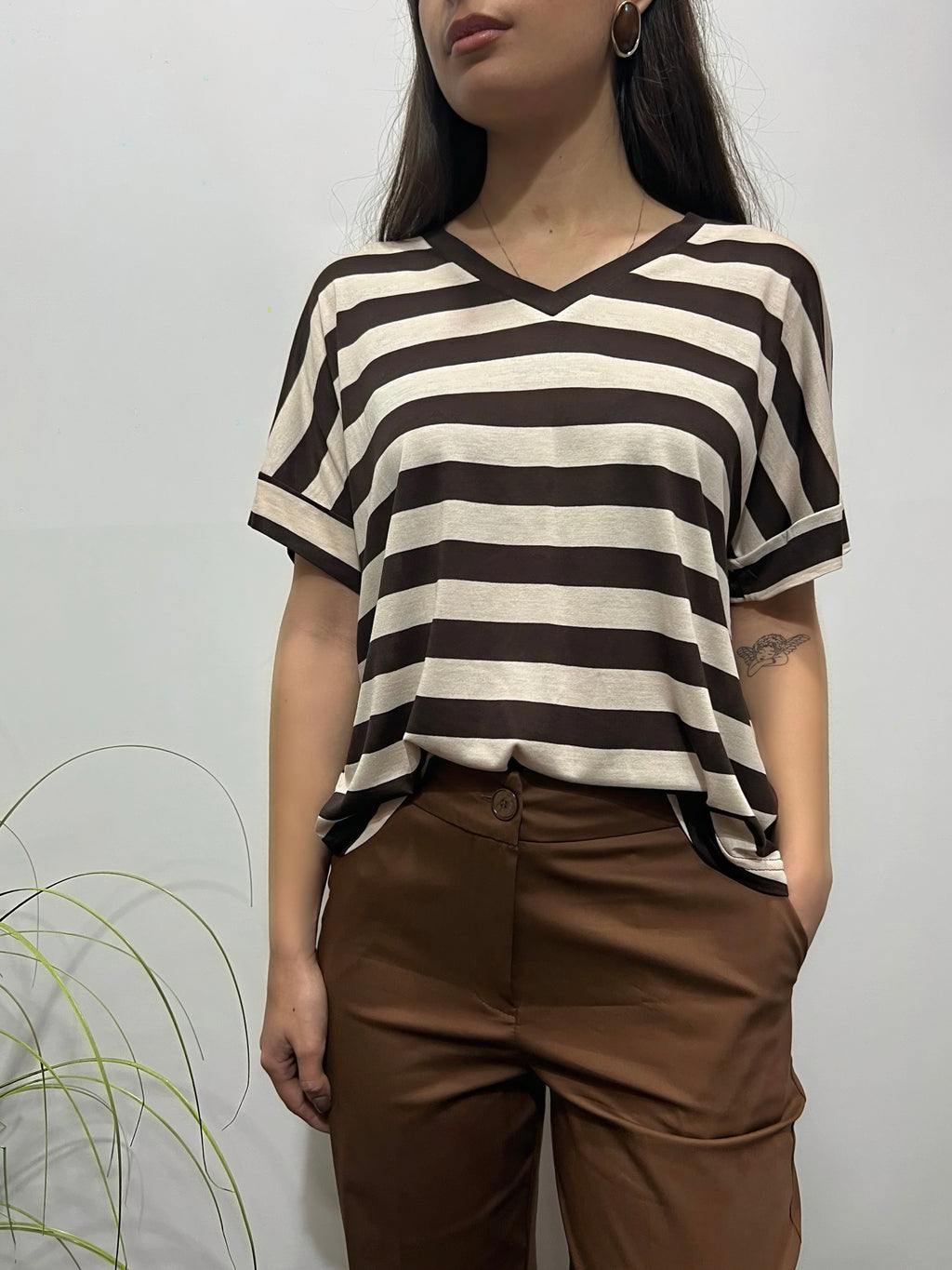 T-shirt a righe COCONUDA