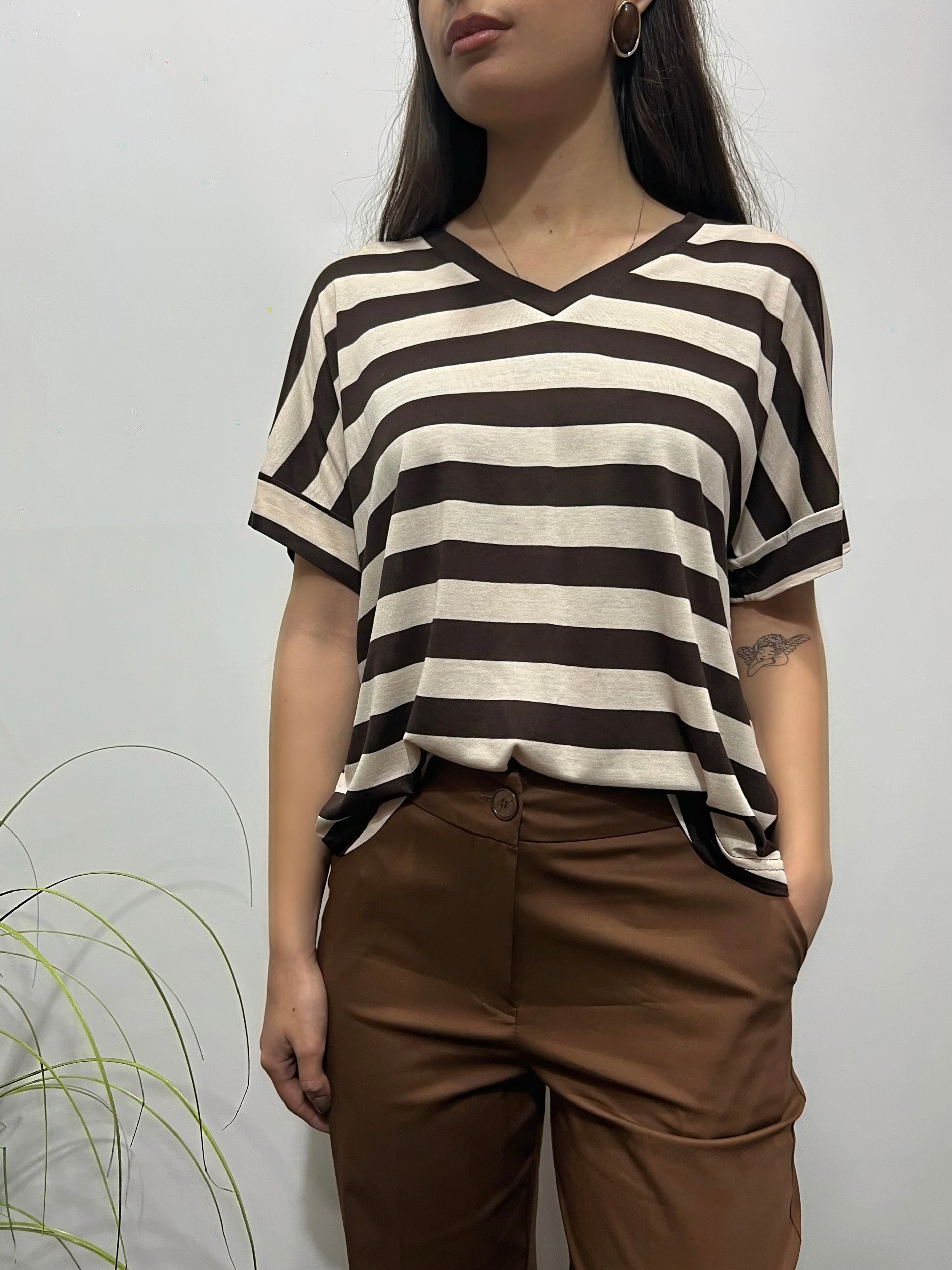 T-shirt a righe COCONUDA
