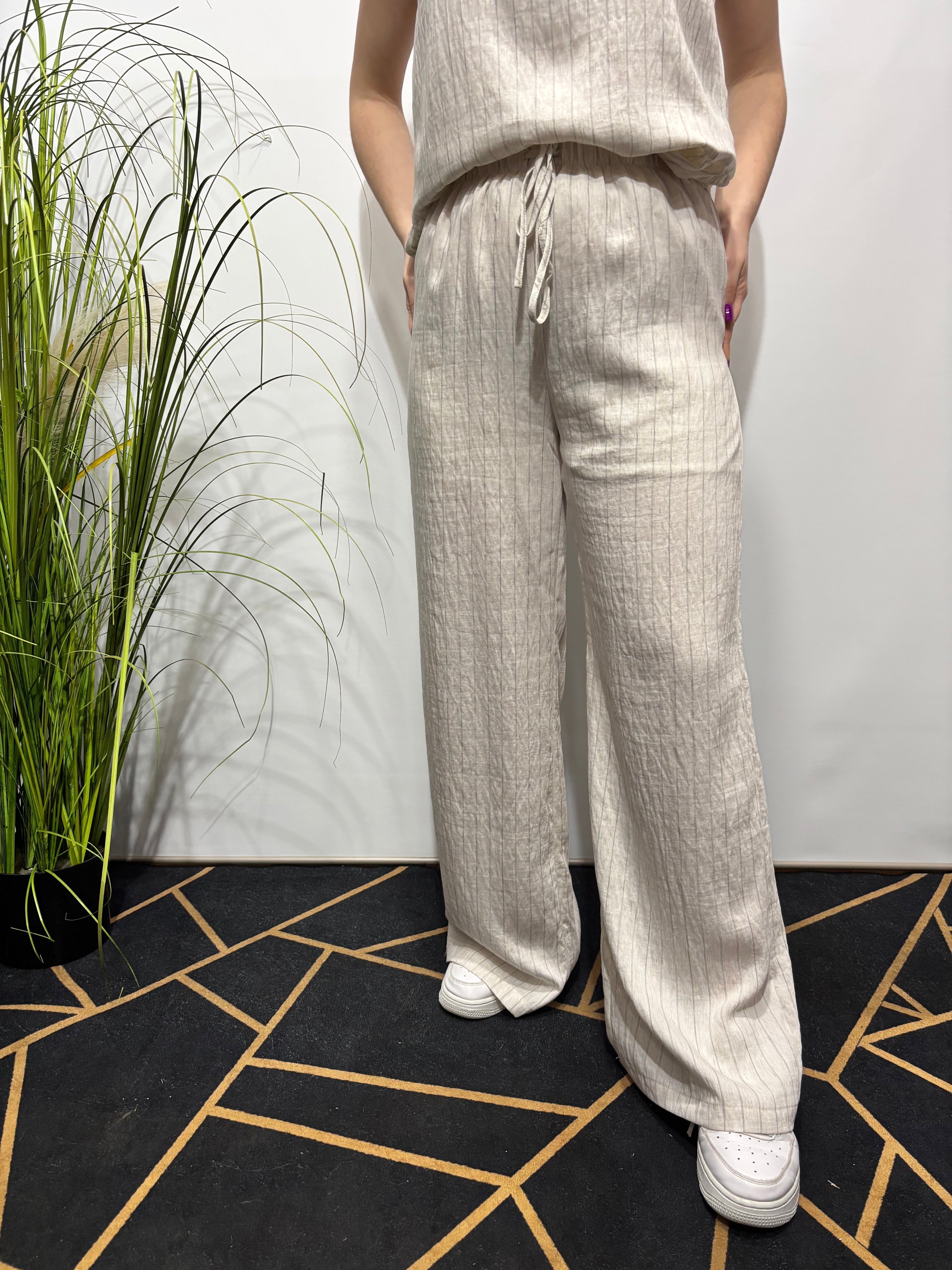 Pantalone palazzo con coulisse