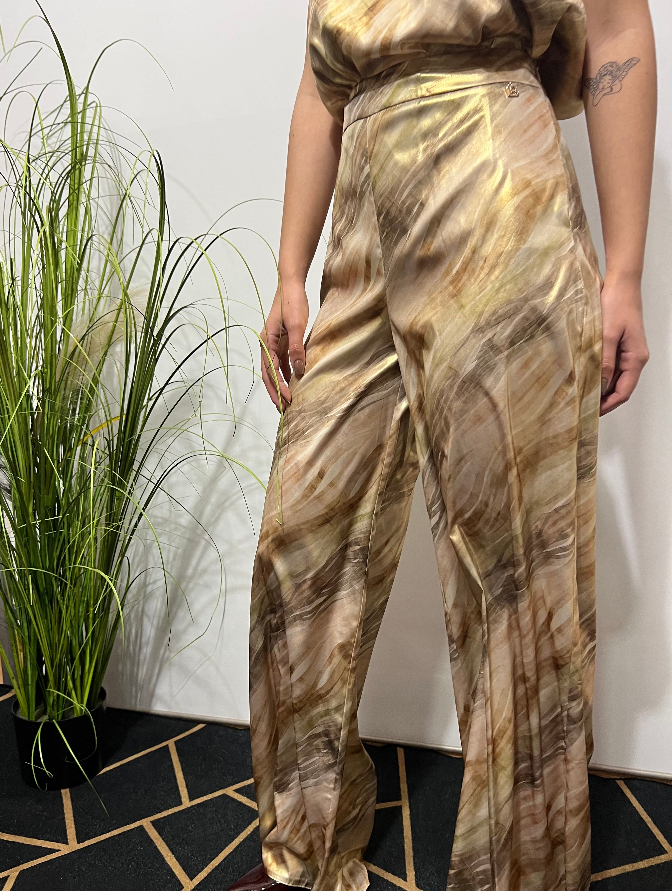 Pantalone bronzo LAURA BIAGIOTTI