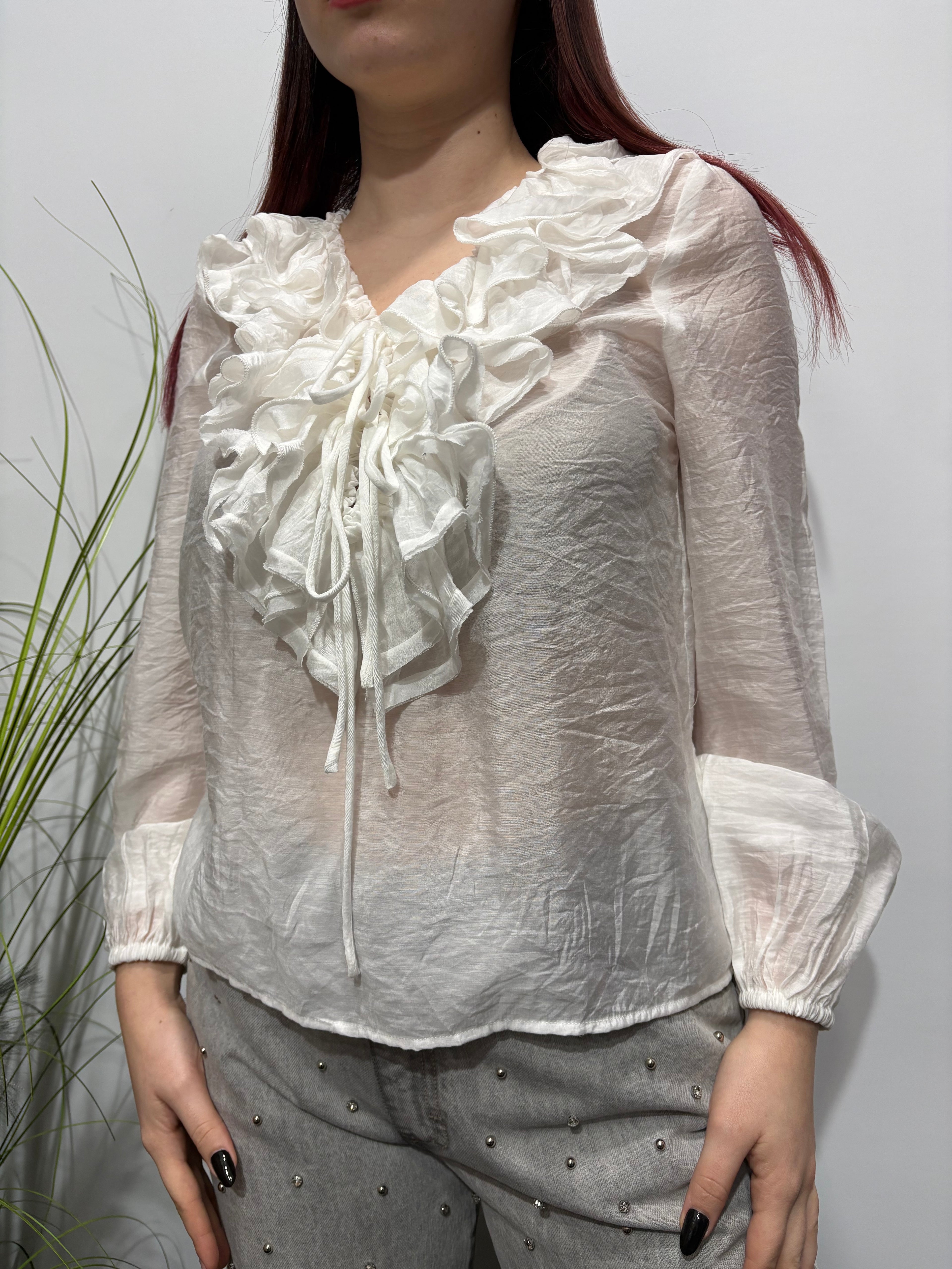 Camicia tencel rouge