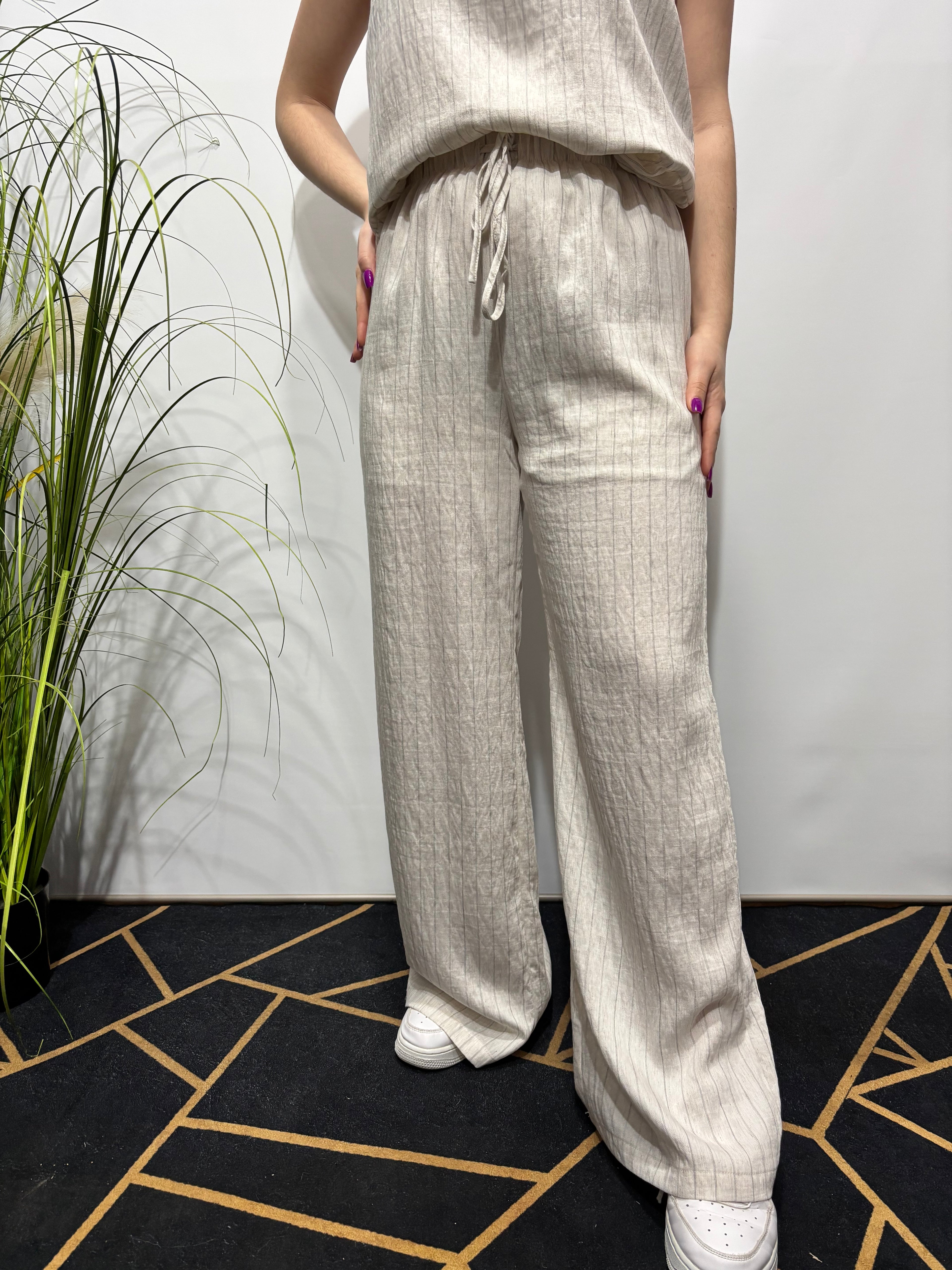 Pantalone palazzo con coulisse